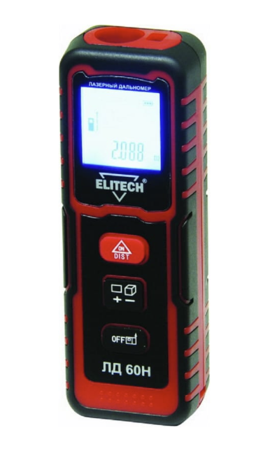 Лазерный дальномер Elitech ЛД 60Н – фото №1 Лазерный дальномер Elitech ЛД 60Н – №1
