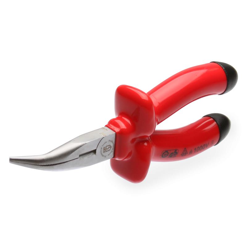 Длинногубцы КВТ Эксперт 200 мм диэлектрические изогнутые – №1