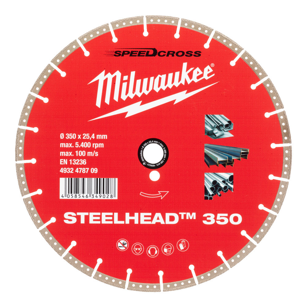 Диск алмазный Milwaukee SteelHead 350х25,4 мм – фото №1 Диск алмазный Milwaukee SteelHead 350х25,4 мм – №1