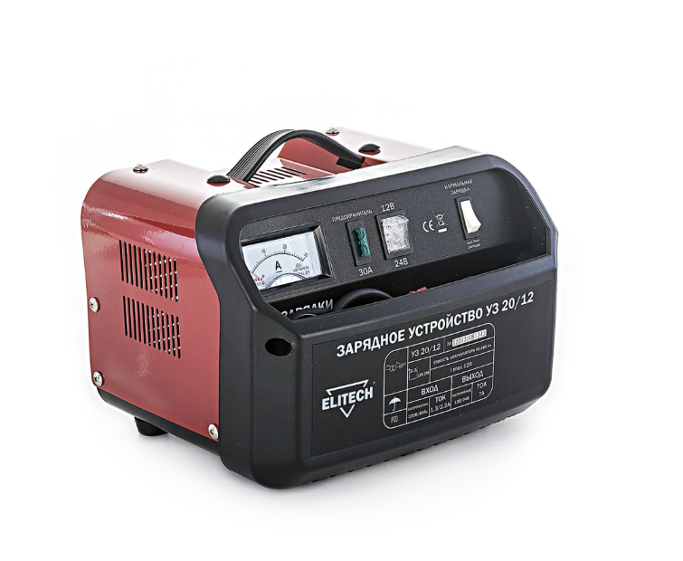 Пуско-зарядное устройство Elitech УЗ 20/12 для автомобильных аккумуляторов – №1