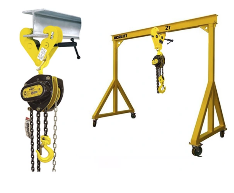 Мобильное перегрузочное устройство Ocalift 2т 4х4 с ручной талью ТРШ 2т 6м на каретке ДОРА 2т 6м – №1