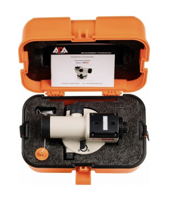 Нивелир оптический ADA Basis (нивелир, кейс, мелкий инструмент, нитяной отвес) – №1