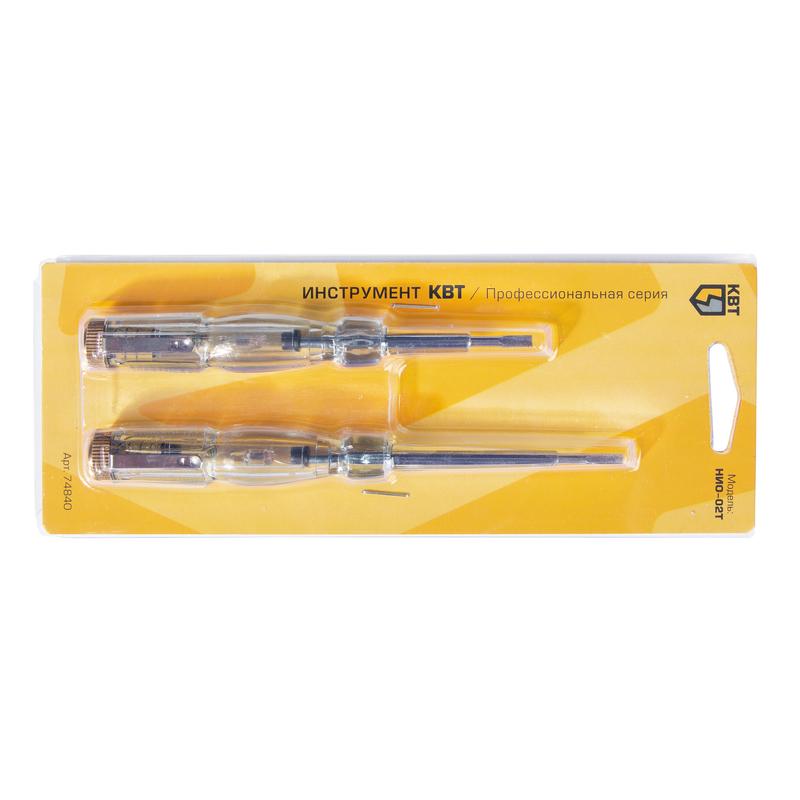 Набор индикаторных отверток КВТ Профи НИО-02Т (2 шт) – №1