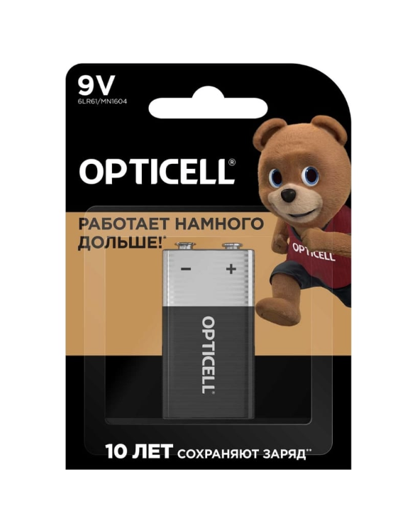 Батарейки Opticell Basic 6LR61 9V (1 шт) – №1