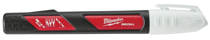 Маркер строительный Milwaukee Inkzall LP 3 мм, белый – фото №1 Маркер строительный Milwaukee Inkzall LP 3 мм, белый – №1