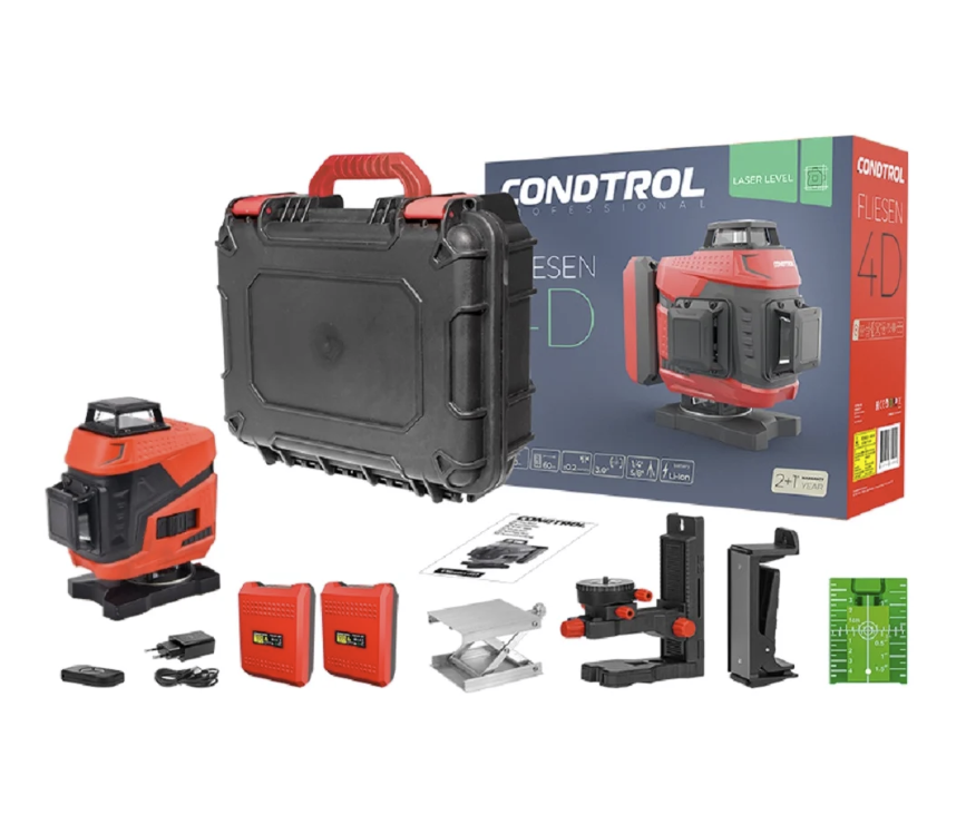 Уровень лазерный Condtrol Fliesen 4D (1-2-466) – №3