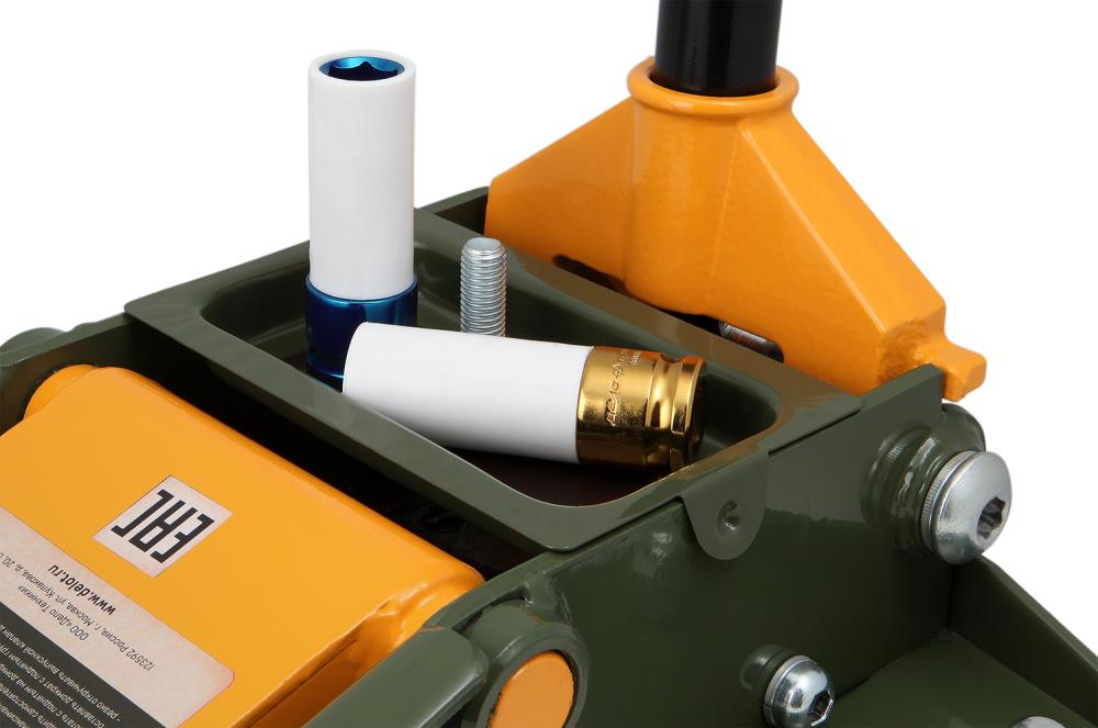 Домкрат подкатной Дело Техники 3т, 85-500 мм двухплунжерный – №1