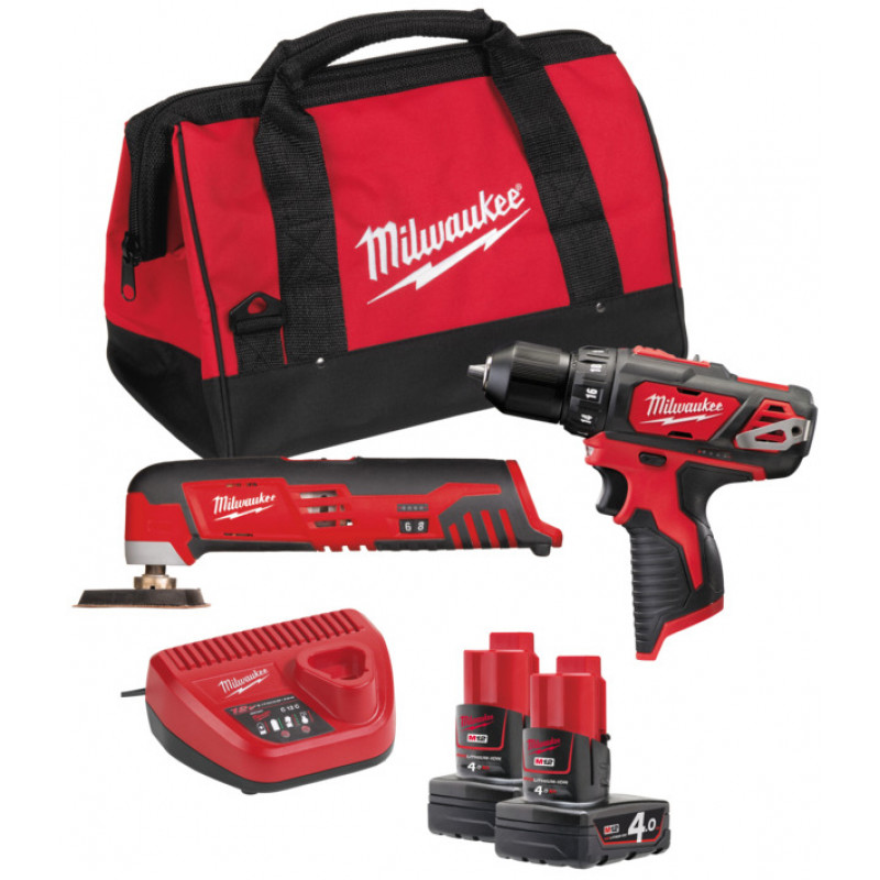 Набор инструментов Milwaukee M12 ВPP2D-402В (Li-Ion 4Ач) – фото №1 Набор инструментов Milwaukee M12 ВPP2D-402В (Li-Ion 4Ач) – №1