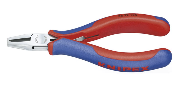 Плоскогубцы Knipex 125 мм, монтажные для электроники (3632125) – фото №1 Плоскогубцы Knipex 125 мм, монтажные для электроники (3632125) – №1