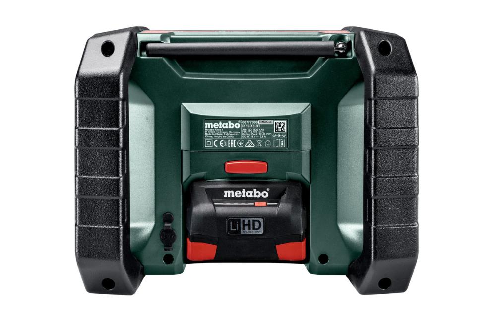 Радиоприемник Metabo BT R 12-18 без АКК и ЗУ – фото №2 Радиоприемник Metabo BT R 12-18 без АКК и ЗУ – №2
