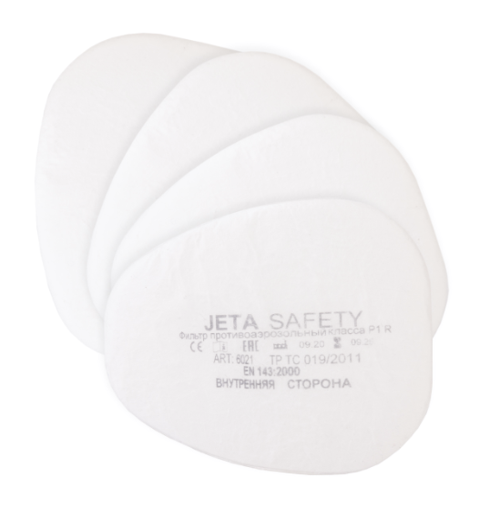 Фильтр противоаэрозольный предварительный Jeta Safety, класс P1 R (4 шт) – №1