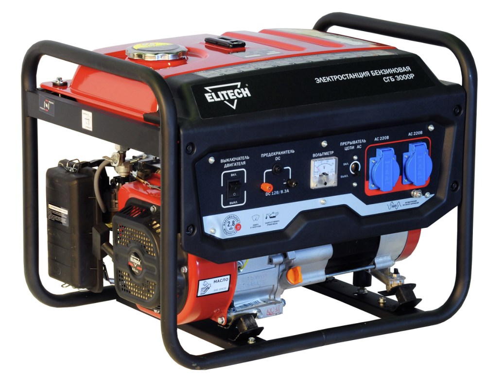 Генератор бензиновый Elitech СГБ 3000Р – №1
