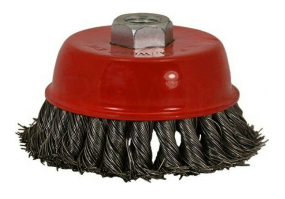 Корщетка для УШМ SEB 125 мм M14, стальная, чаша – №1