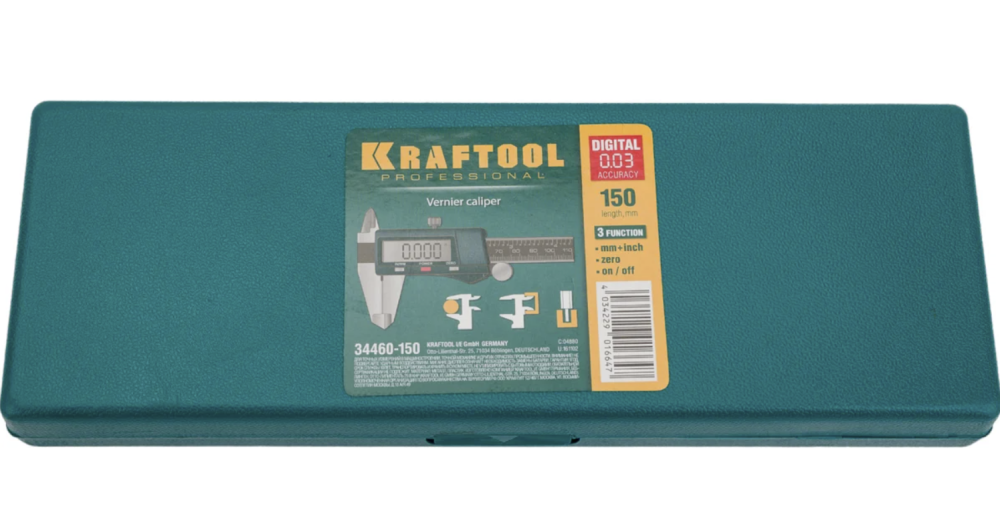 Штангенциркуль электронный Kraftool 150 мм, металлический (34460-150) – №2