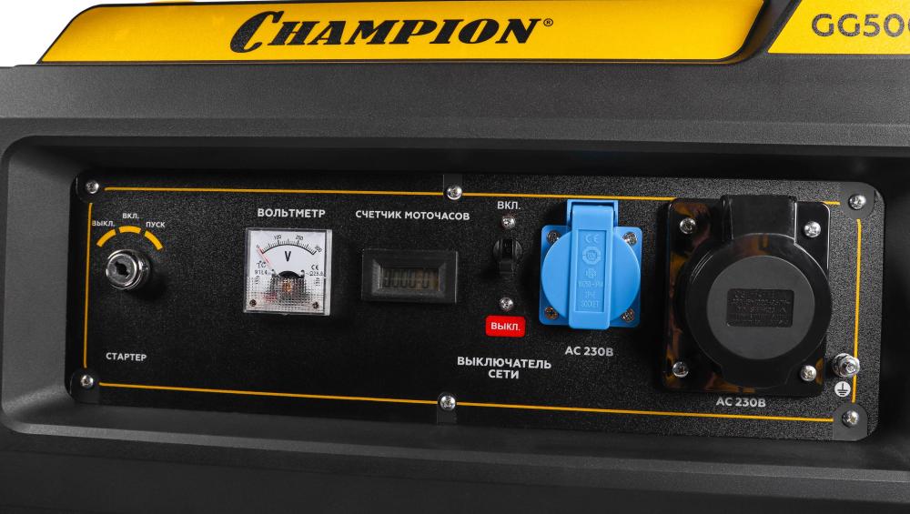 Генератор бензиновый Champion GG5000EW – фото №3 Генератор бензиновый Champion GG5000EW – №3