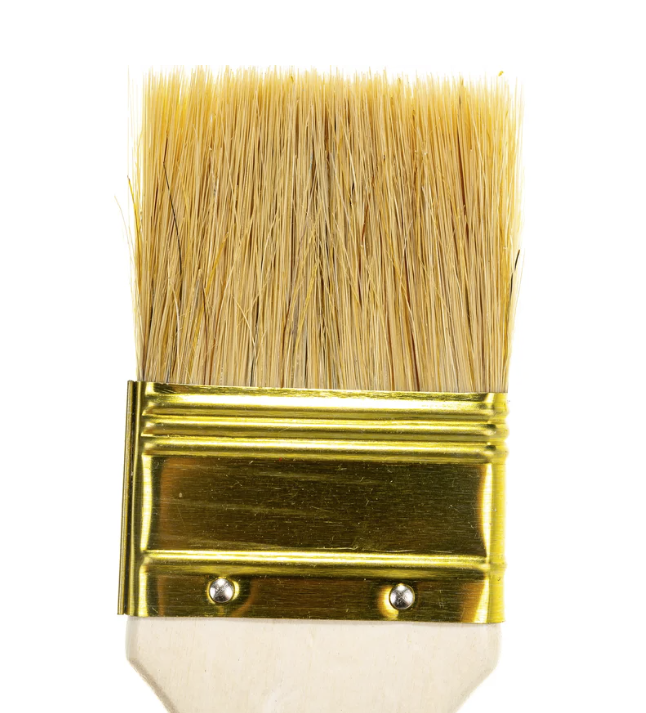 Кисть малярная Зубр Универсал 50 мм плоская, светлая натуральная щетина – №1