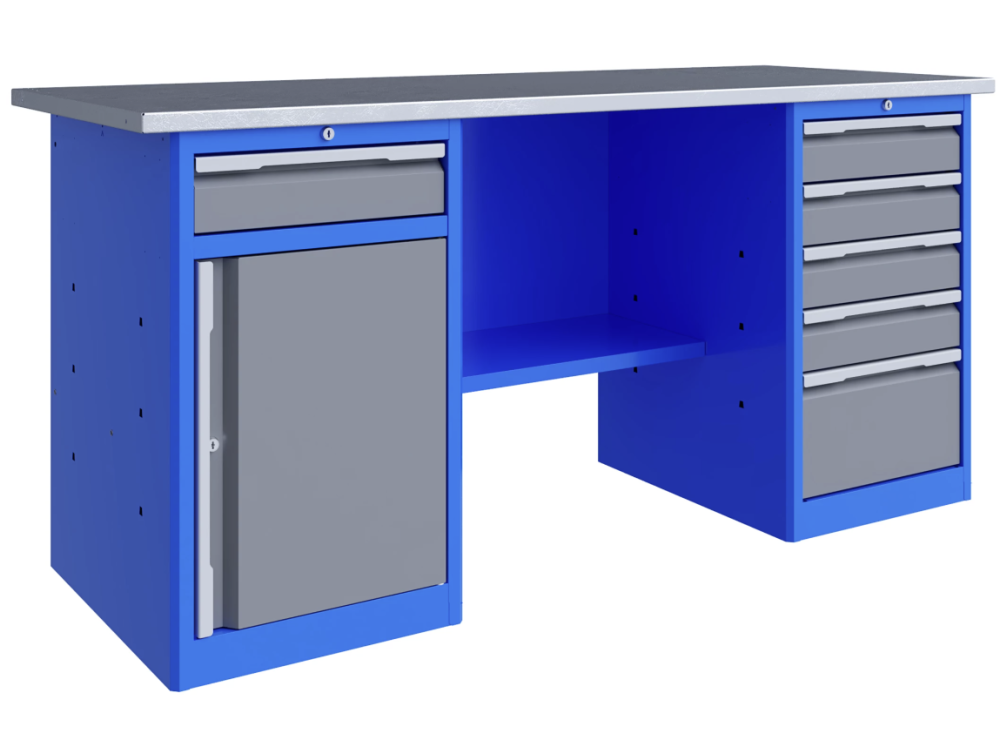 Верстак слесарный Верстакофф TNC 181.58.2 двухтумбовый – №1