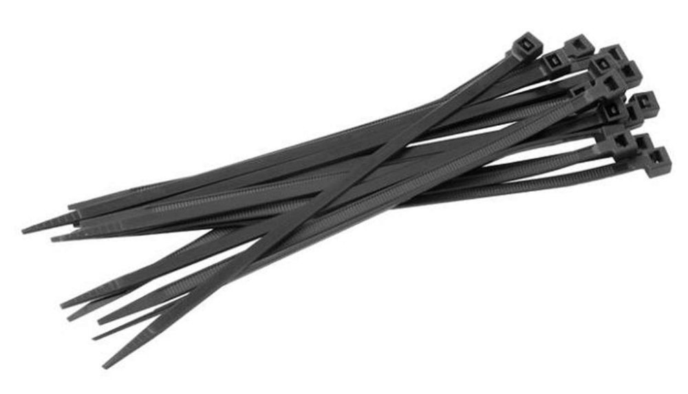 Стяжки нейлоновые Rexant 4,0х250 мм черные (100 шт) – №1