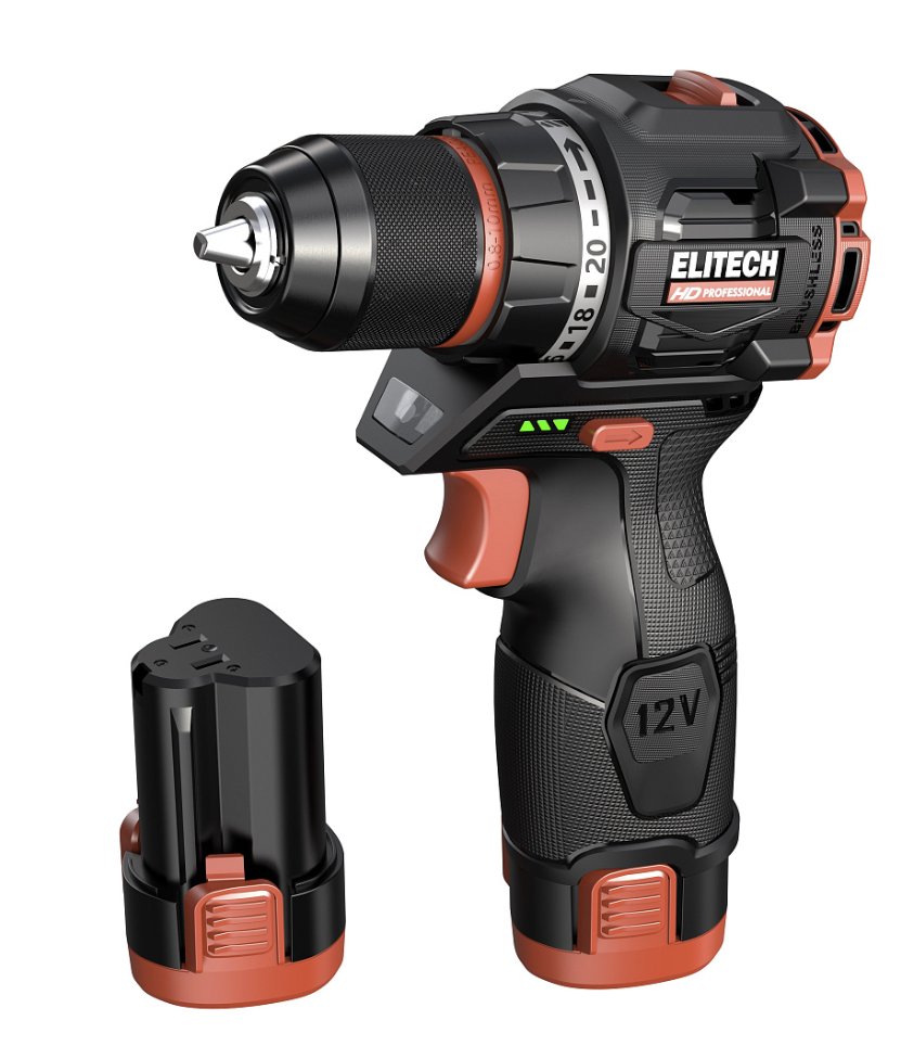 Аккумуляторная дрель-шуруповерт Elitech HD CD 12L2 (E2201.038.01) – №1