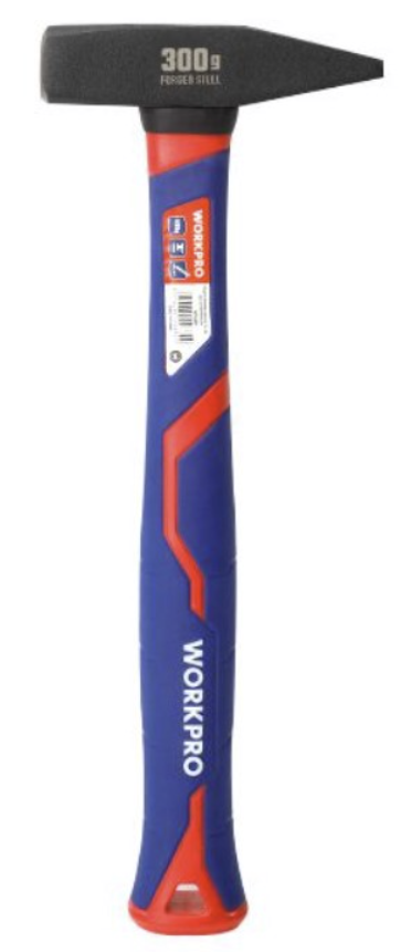 Молоток слесарный WORKPRO 300 гр с фиберглассовой рукояткой (WP241022) – №1