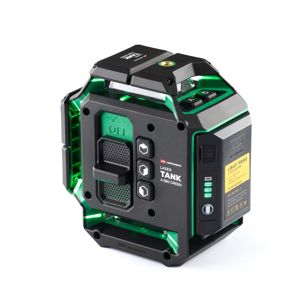 Уровень лазерный ADA LaserTank 4-360 Green Basic Edition – фото №2 Уровень лазерный ADA LaserTank 4-360 Green Basic Edition – №2