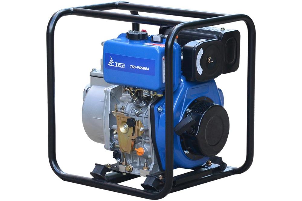 Мотопомпа дизельная TSS-PGS80A для чистой и слабозагрязненной воды – №1