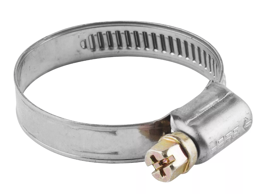 Стяжка-хомут Зубр червячный 10-16 мм оцинкованный (5 шт) – №1