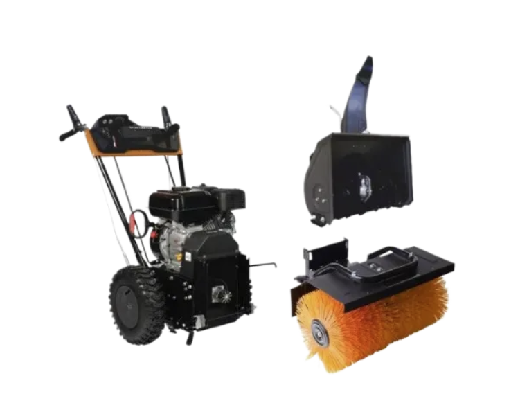 Подметальная машина Villartec SW7080E бензиновая + насадка-снегоуборщик – фото №1 Подметальная машина Villartec SW7080E бензиновая + насадка-снегоуборщик – №1