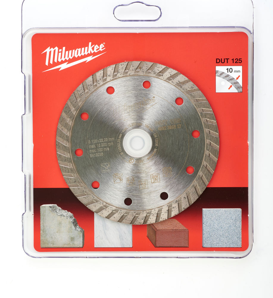 Диск алмазный Milwaukee DUT 125х22,2 мм – фото №1 Диск алмазный Milwaukee DUT 125х22,2 мм – №1