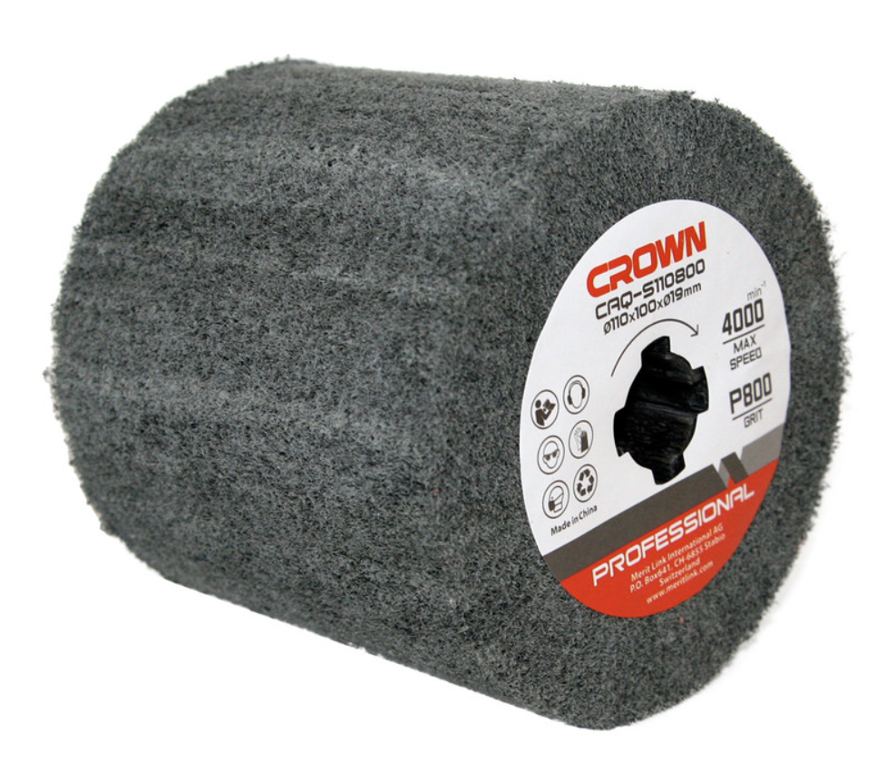 Щетка для браширования Crown CAQ-S110800 абразивная – №1