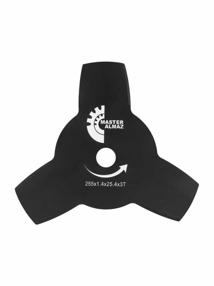 Нож для триммера МастерАлмаз 255х25,4х1,4 мм (3 лезвия) – №1