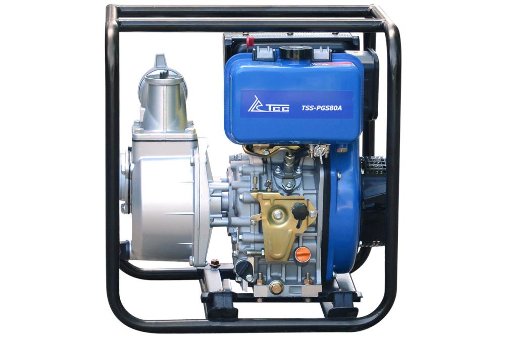 Мотопомпа дизельная TSS-PGS80A для чистой и слабозагрязненной воды – №1