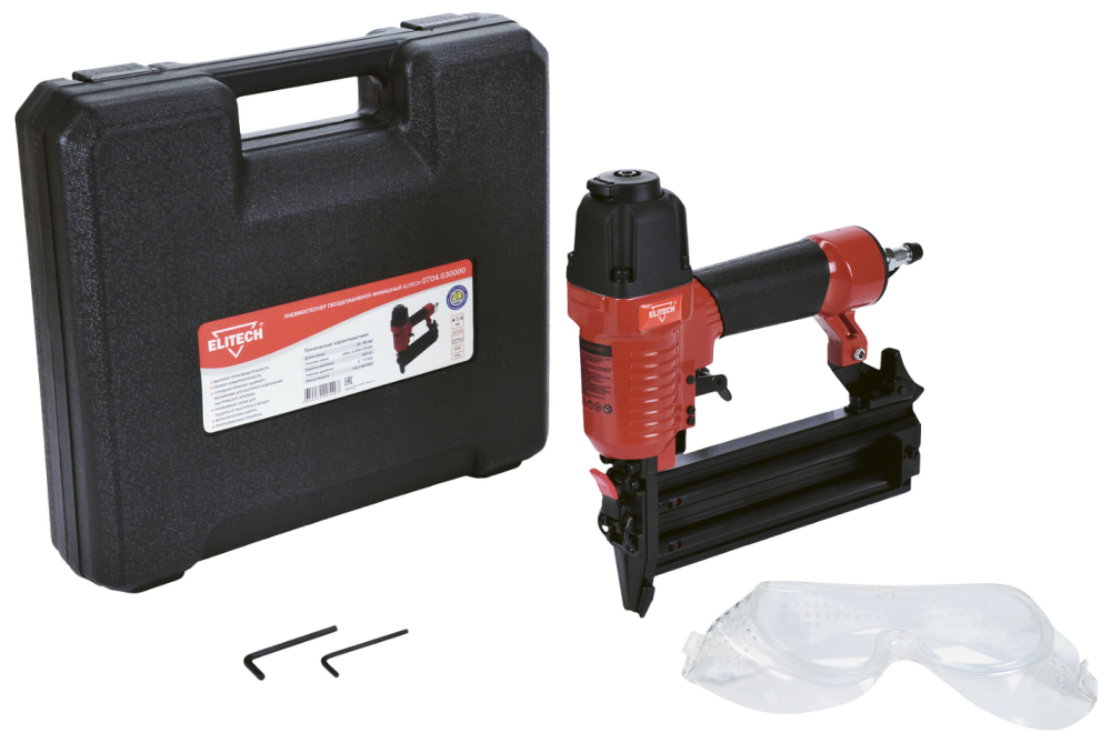 Пневматический гвоздезабивной финишный пистолет Elitech 18GA (15-50 мм) – №1