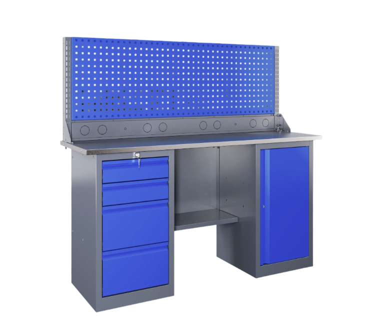 Верстак слесарный Верстакофф SLF 161.47.1-1R двухтумбовый – №1