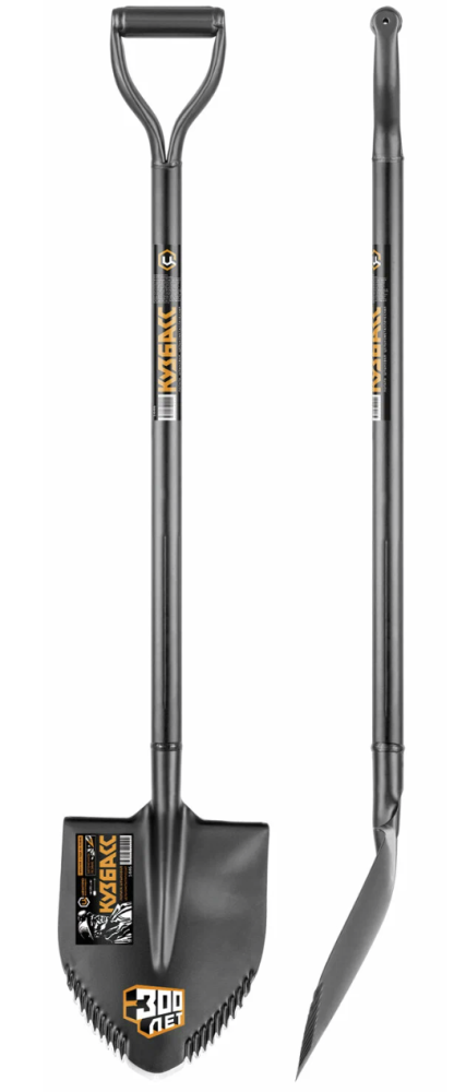 Лопата штыковая ЦентроИнструмент "Кузбасс" 120 см с зубьями цельнометаллическая – №1