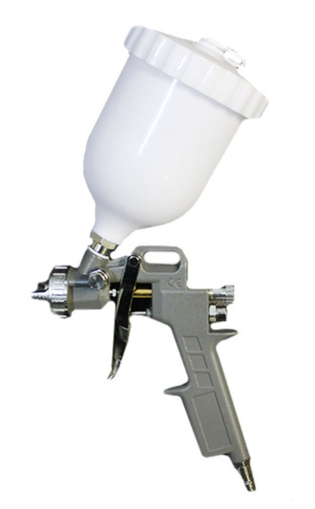 Пневматический краскораспылитель Практик с верхним бачком (65215) – №1