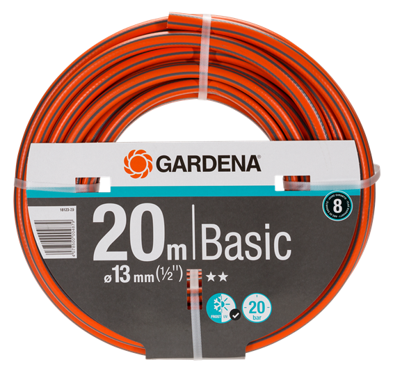 Шланг садовый Gardena Basic 20 м (18123-29.000.00) – фото №1 Шланг садовый Gardena Basic 20 м (18123-29.000.00) – №1