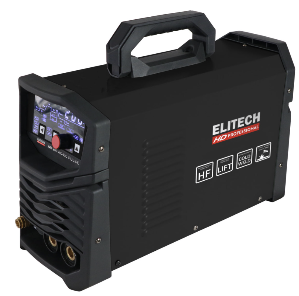 Сварочный аппарат Elitech HD WM 200 AC-DC Pulse – фото №1 Сварочный аппарат Elitech HD WM 200 AC-DC Pulse – №1
