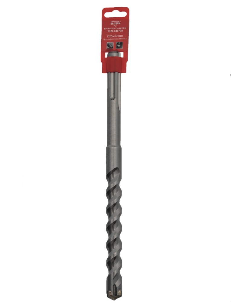 Бур крестовой SDS-max Elitech 25х320 мм – фото №1 Бур крестовой SDS-max Elitech 25х320 мм – №1