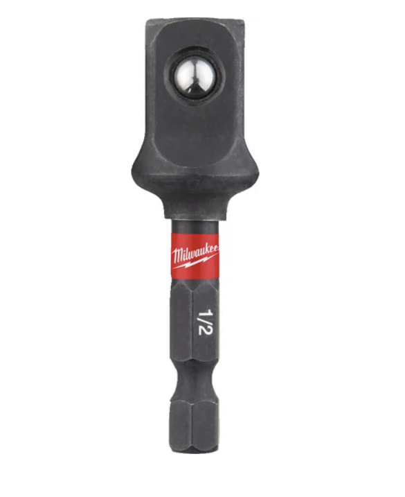 Адаптер ударный для головок Milwaukee HEX 1/4" > SQ 1/2" – фото №1 Адаптер ударный для головок Milwaukee HEX 1/4" > SQ 1/2" – №1