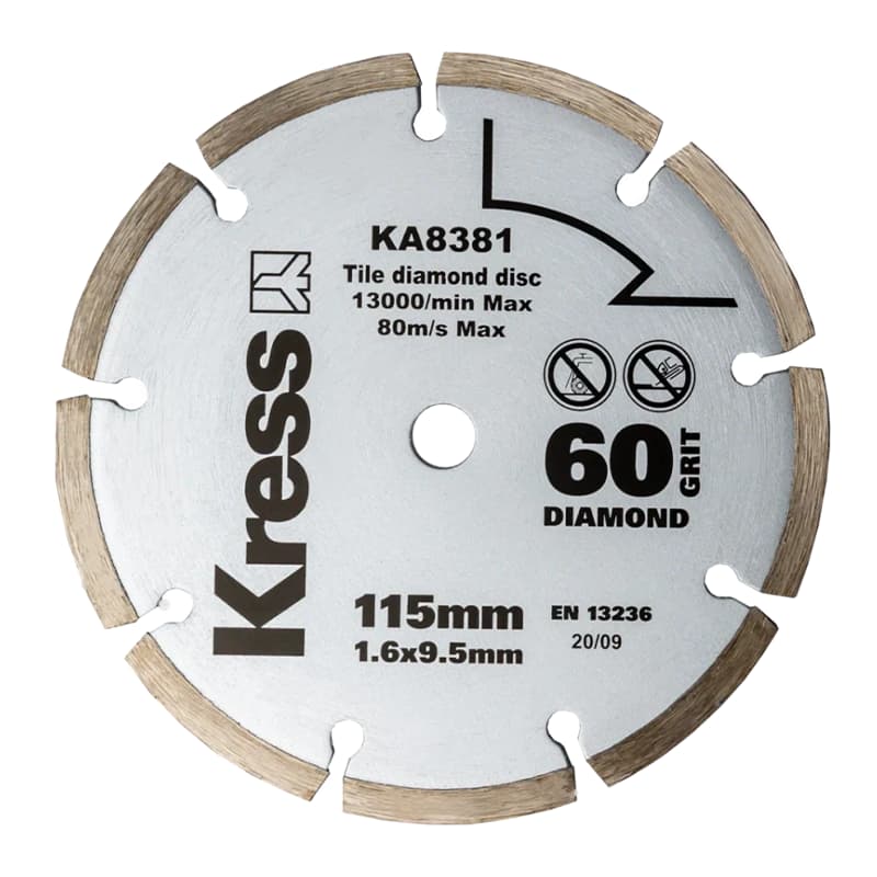Диск алмазный Kress 115х1,6х9,5 мм – фото №1 Диск алмазный Kress 115х1,6х9,5 мм – №1