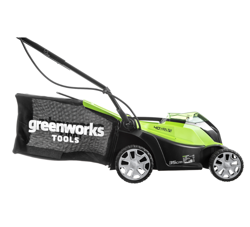 Аккумуляторная газонокосилка Greenworks G40LM35K4 (1х2,0 Ач) 2501907UA – фото №2 Аккумуляторная газонокосилка Greenworks G40LM35K4 (1х2,0 Ач) 2501907UA – №2
