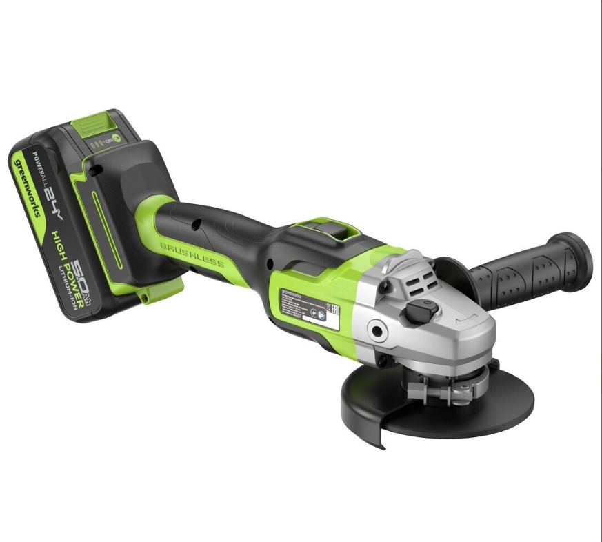 Аккумуляторная УШМ Greenworks GD24AG 125 мм (1x5,0 Ач) – №2