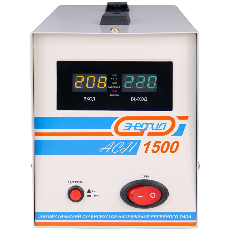 Стабилизатор напряжения Энергия АСН-1500 с цифровым дисплеем – №1