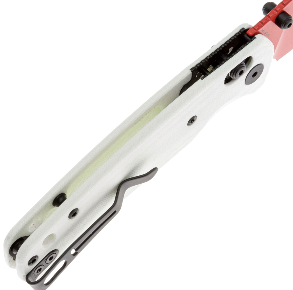 Нож Bestechman Cicada's Wing Red с рукоятью White G10 (BMK06G) – №1