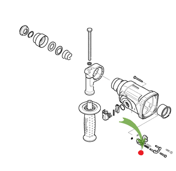 Втулка направляющая Makita для перфораторов HR2470/ HR2450/ HR2455 – №1
