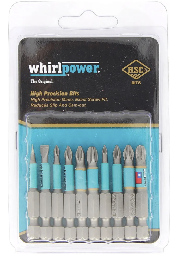 Набор бит WhirlPower Ph/Pz/Sl 50 мм (10 шт) – фото №1 Набор бит WhirlPower Ph/Pz/Sl 50 мм (10 шт) – №1