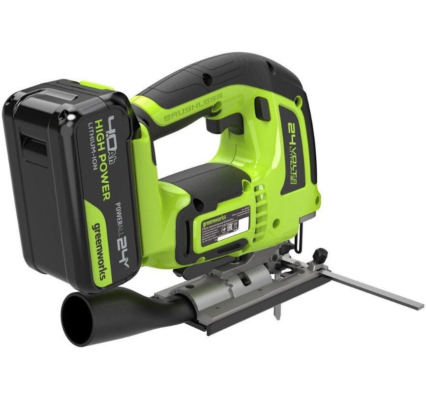 Аккумуляторный лобзик Greenworks GD24JS120 (1х4,0 Ач) – №4