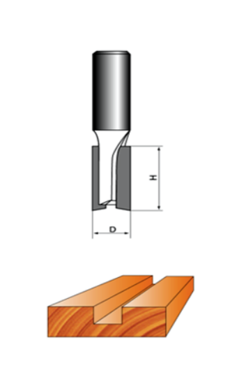 Фреза пазовая прямая Strong 8х10х25 мм – №1