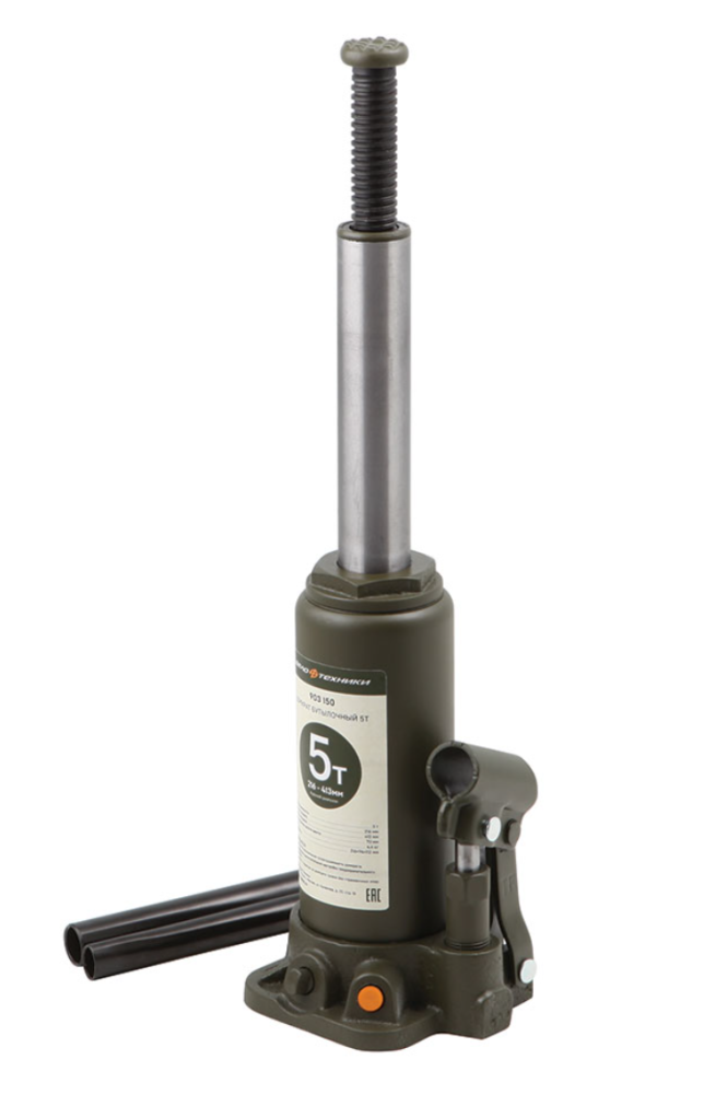 Домкрат гидравлический бутылочный Дело Техники 5т, 216-413 мм – №2